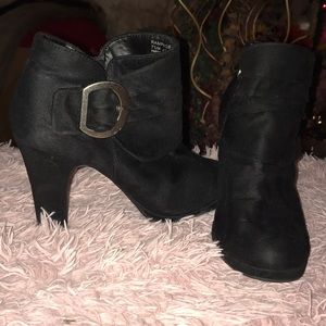 Black ankle boots